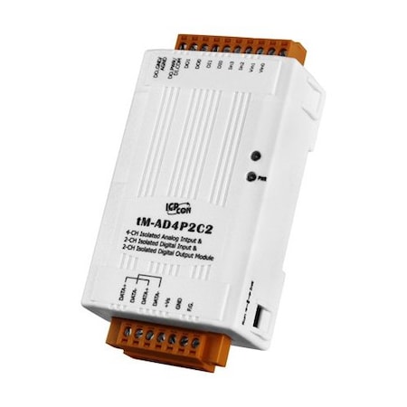 Icp Das 4 Channel Multifunction Analog input, 2 channel DI and 2 DO with High Voltage Proection tM-AD4P2C2